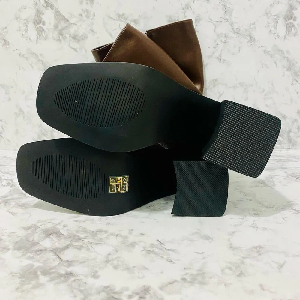 Renzo Knee-High Boots Brown - Picture 11 of 12